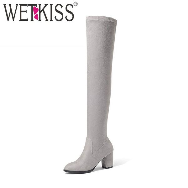 boots wetkiss 2021 big size lady stretch thigh high boot women thick heels shoes woman faux suede over knee winter, Black
boots wetkiss 2021 big size lady stretch thigh high boot women thick heels shoes woman faux suede over knee winter, Black
