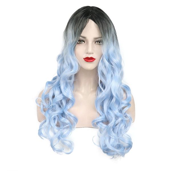 fashion long curly hair gradient wig women costume halloween anime cosplay wig w10277, Black
fashion long curly hair gradient wig women costume halloween anime cosplay wig w10277, Black