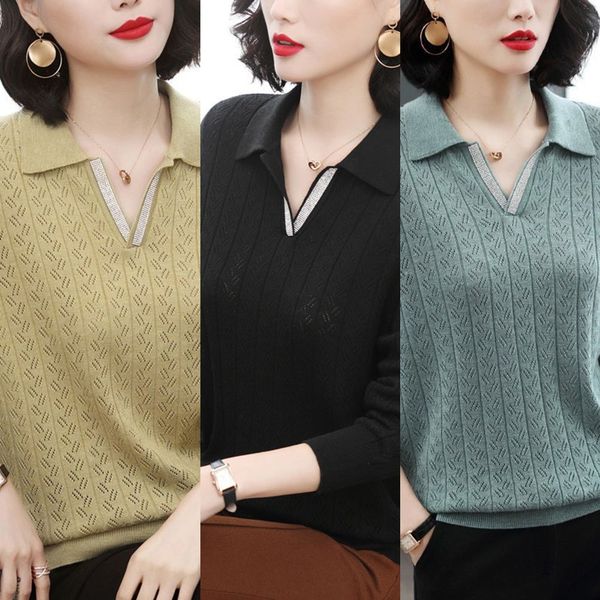 women t-shirt 2020 new women's thin loose middle-aged early autumn long sleeve t-shirt mother's lapel v9x9v, White;black
women t-shirt 2020 new women's thin loose middle-aged early autumn long sleeve t-shirt mother's lapel v9x9v, White;black