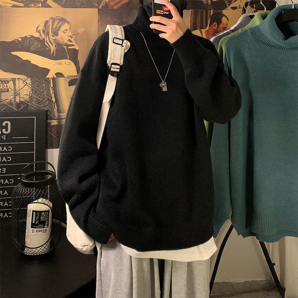 2021 new privathinker men's solid color turtleneck winter new woman korean streetwear sweater man warm clothing q108, White;black
2021 new privathinker men's solid color turtleneck winter new woman korean streetwear sweater man warm clothing q108, White;black