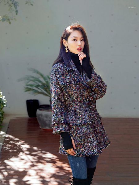 tweed jacket women oversize vintage multicolor tassel robe blazer femme autumn belt wool x long coat suit1, Black
tweed jacket women oversize vintage multicolor tassel robe blazer femme autumn belt wool x long coat suit1, Black