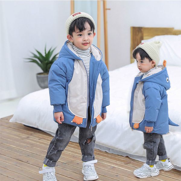 autumn winter new children's down boys and girls cartoon baby jacket fashion wash color matching penguin warm, Blue;gray
autumn winter new children's down boys and girls cartoon baby jacket fashion wash color matching penguin warm, Blue;gray