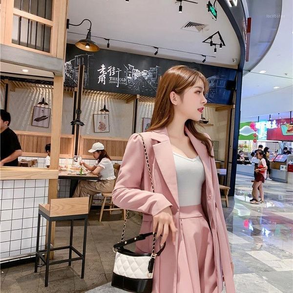 two piece dress autumn 2021 korean small suit pleated skirt pants set fashion and versatile temperament1, White
two piece dress autumn 2021 korean small suit pleated skirt pants set fashion and versatile temperament1, White