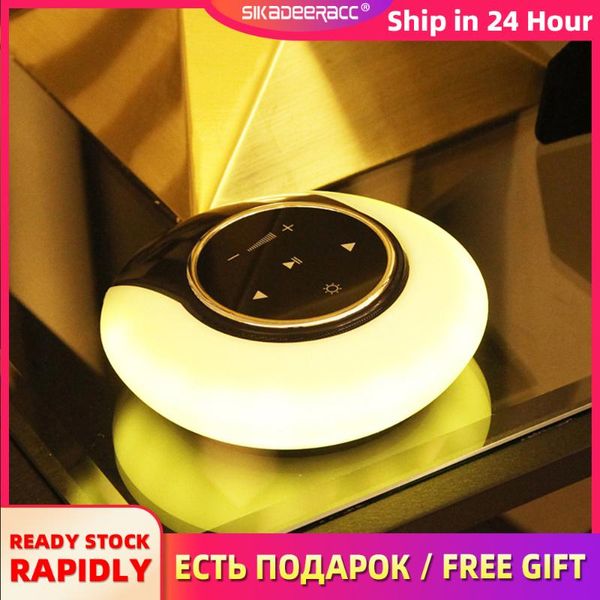 led bluetooth speaker portable wireless stereo subwoofer handstouch table lamp night light for computer mobile phone
led bluetooth speaker portable wireless stereo subwoofer handstouch table lamp night light for computer mobile phone