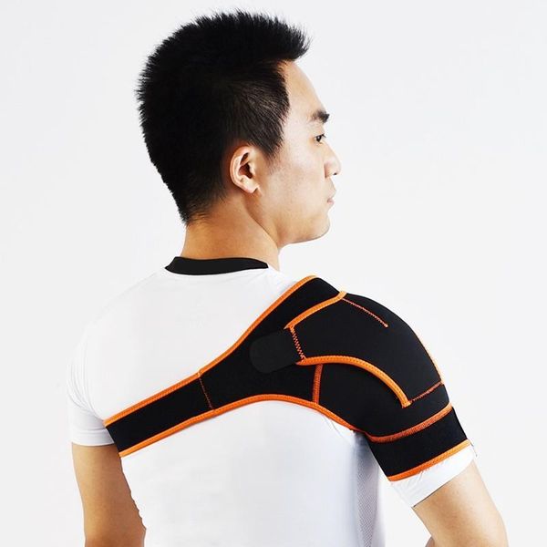 back support breathable seamless sewing shoulder sports single protector brace strap belt pain sprains1, Black;blue
back support breathable seamless sewing shoulder sports single protector brace strap belt pain sprains1, Black;blue