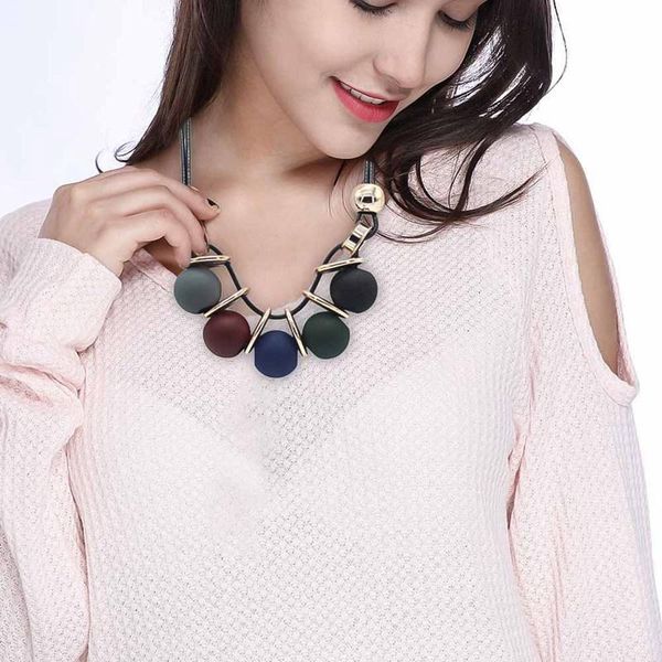 fashion ms. pu leather chain color pendant necklace party jewelry gift korean retro maxi bohemia necklace, Golden;silver
fashion ms. pu leather chain color pendant necklace party jewelry gift korean retro maxi bohemia necklace, Golden;silver