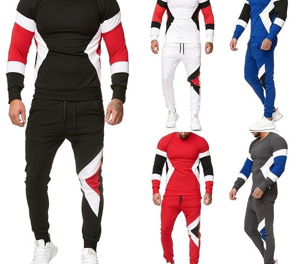 2 шт набор мужчин тонкий вскользь tracksuit вокруг шеи color matching трехмерные спорт повседневный костюм мужские sportsuit двухкусочный, Gray
2 шт набор мужчин тонкий вскользь tracksuit вокруг шеи color matching трехмерные спорт повседневный костюм мужские sportsuit двухкусочный, Gray
