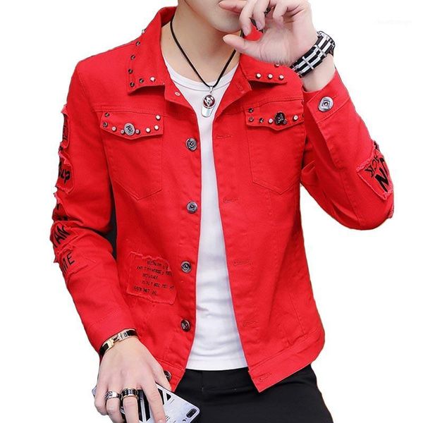 mcikkny men ripped rivet denim jackets coats spring autumn korea style jenas jackets male streetwear clothing1, Black;brown
mcikkny men ripped rivet denim jackets coats spring autumn korea style jenas jackets male streetwear clothing1, Black;brown