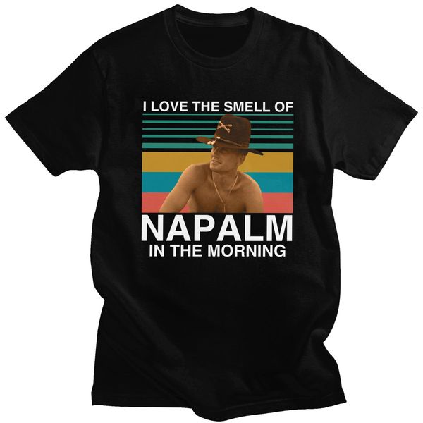 sport trendy men's bill kilgore apocalypse now t-shirt short sleeves cotton t shirt i love the smell of napalm in the morning tee
sport trendy men's bill kilgore apocalypse now t-shirt short sleeves cotton t shirt i love the smell of napalm in the morning tee