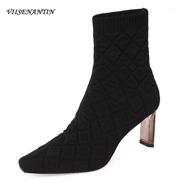 boots fashion knitted fabric stretch women's high-heeled autumn winter style square toe thick-heeled black socks1
boots fashion knitted fabric stretch women's high-heeled autumn winter style square toe thick-heeled black socks1