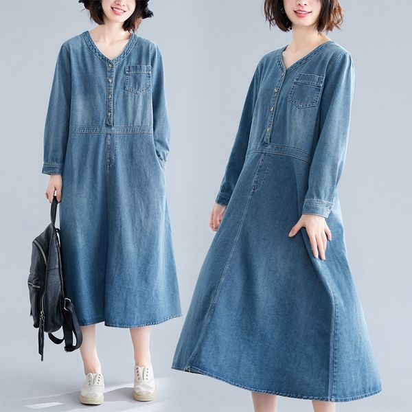 q4luv new loose skirtdress sleeve white for old skirt v-neck medium length slim dress skirtdenim skirt denim 2020 in long yk6ow, Black;gray
q4luv new loose skirtdress sleeve white for old skirt v-neck medium length slim dress skirtdenim skirt denim 2020 in long yk6ow, Black;gray