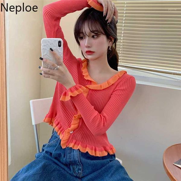 neploe knitted sweaters spring 2020 new arrival fashion v neck long sleeve female jumper casual single breasted 1a4651, White
neploe knitted sweaters spring 2020 new arrival fashion v neck long sleeve female jumper casual single breasted 1a4651, White