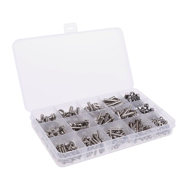 из нержавеющей стали с полукруглой головкой винт шестигранные гайки шайбы ассортимент kit m3 m4 m5
из нержавеющей стали с полукруглой головкой винт шестигранные гайки шайбы ассортимент kit m3 m4 m5