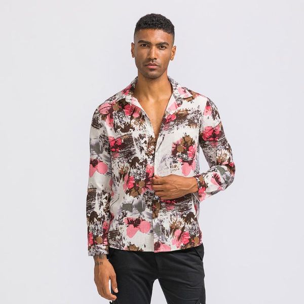 men's casual shirts mens fashion short sleeve hawaiian shirt ethnic style vintage floral printing long loose designer, White;black
men's casual shirts mens fashion short sleeve hawaiian shirt ethnic style vintage floral printing long loose designer, White;black