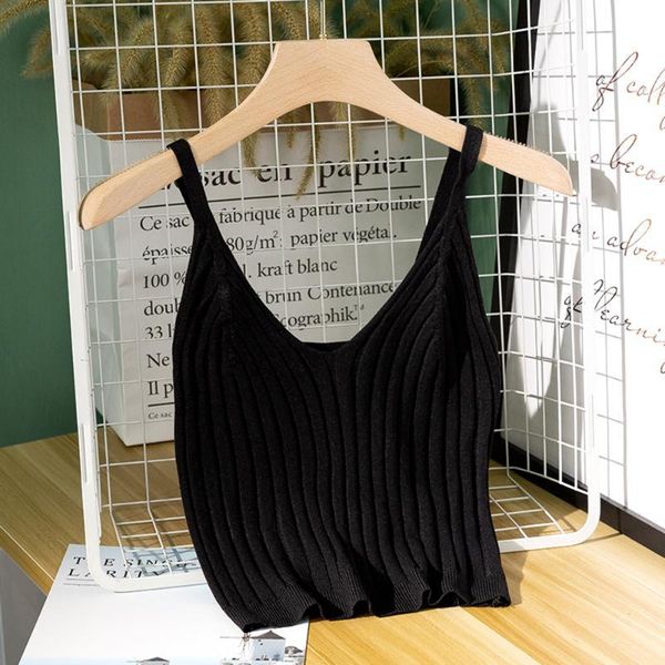 women crop sleeveless cropped vest slim sling knitted tank v-neck plain camisole high elastic camis kg-289, White
women crop sleeveless cropped vest slim sling knitted tank v-neck plain camisole high elastic camis kg-289, White