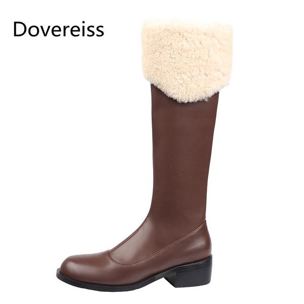 boots dovereiss fashion women's shoes winter elegant round toe brown flats zipper knee high concise mature 33-45, Black
boots dovereiss fashion women's shoes winter elegant round toe brown flats zipper knee high concise mature 33-45, Black