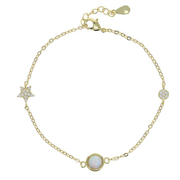 wholesale delicate fashion jewelry sparking bling cz star round opal charm link chain adjusted bracelet for women christmas gift 15with4cm, Golden;silver
wholesale delicate fashion jewelry sparking bling cz star round opal charm link chain adjusted bracelet for women christmas gift 15with4cm, Golden;silver