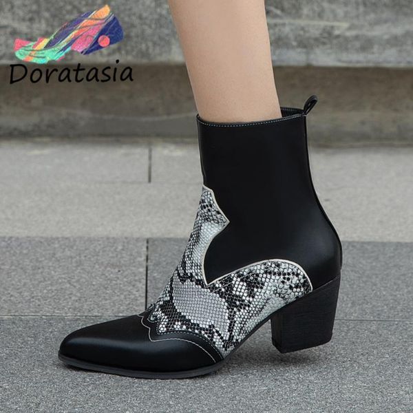 doratasia women fashion brand designer shoes classic designer boots women snake print high heels zipper ankle boots, Black
doratasia women fashion brand designer shoes classic designer boots women snake print high heels zipper ankle boots, Black