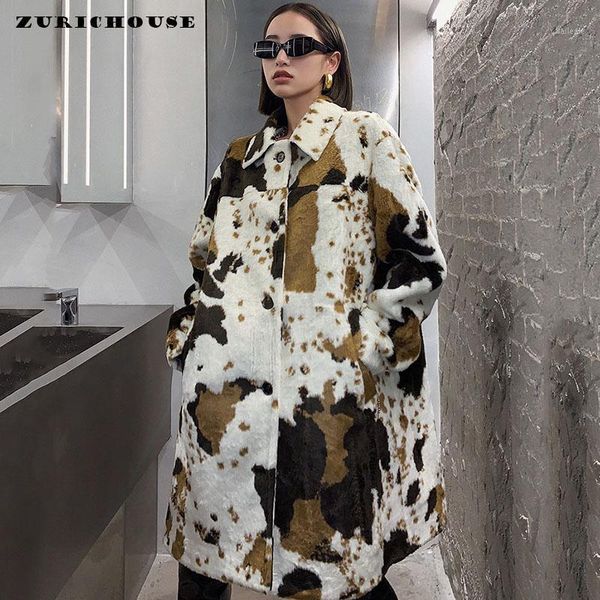 zurichouse brand faux fur coat women long warm overcoat 2020 fashion dairy cow texture design imitation mink winter plush jacket1, Black
zurichouse brand faux fur coat women long warm overcoat 2020 fashion dairy cow texture design imitation mink winter plush jacket1, Black