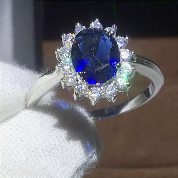 cluster rings princess cut 3.2ct created blue sapphire ring original 925 silver charms engagement jewelry for women, Golden;silver
cluster rings princess cut 3.2ct created blue sapphire ring original 925 silver charms engagement jewelry for women, Golden;silver