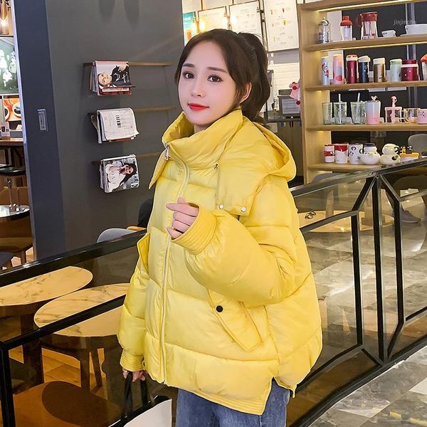 2020 winter new solid fashion hooded parkas women cotton padded coat loose warm thickness padded outwear short women parkas1, Black
2020 winter new solid fashion hooded parkas women cotton padded coat loose warm thickness padded outwear short women parkas1, Black