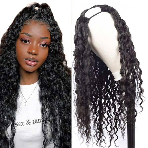 u part wig human hair brazilian water wave wigs 150% density middle part wig natural color, Black;brown
u part wig human hair brazilian water wave wigs 150% density middle part wig natural color, Black;brown