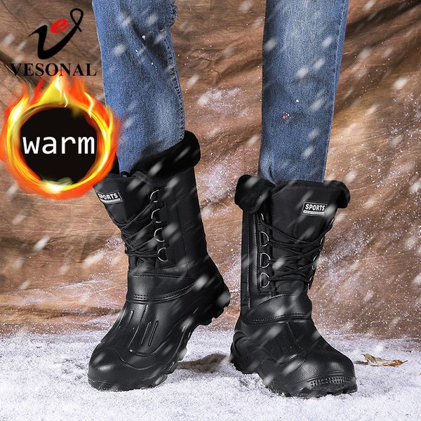 vesonal winter camouflage snow boots men shoes rain waterproof with fur plush warm male casual mid-calf work fishing boot 201027, Black
vesonal winter camouflage snow boots men shoes rain waterproof with fur plush warm male casual mid-calf work fishing boot 201027, Black