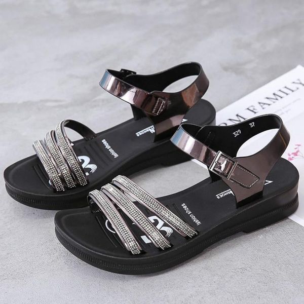 Women's Bohemia Rhinestone Gladiator Sandals Women Summer Beach Low Heels Diamond Sandals Comfort Walking Shoes Zapatos De Mujer, Black
Women's Bohemia Rhinestone Gladiator Sandals Women Summer Beach Low Heels Diamond Sandals Comfort Walking Shoes Zapatos De Mujer, Black