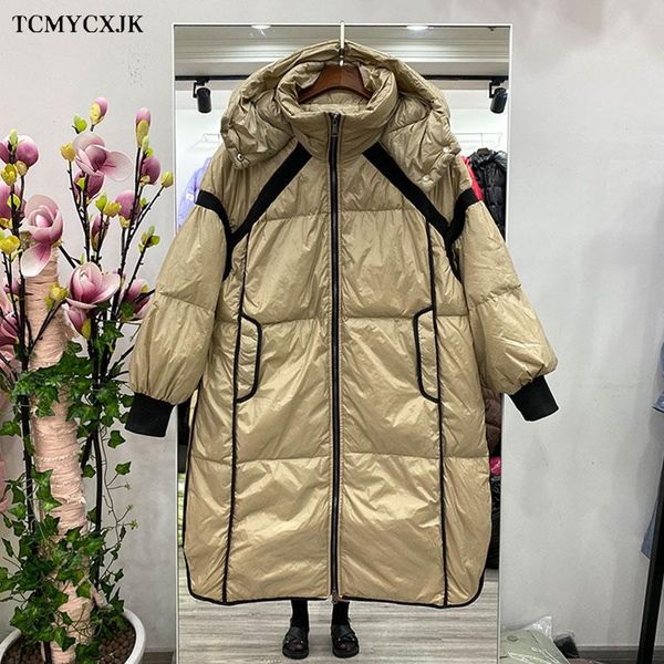 2020 winter down coat women parker jackets mid-length korean version loose and thin thick warm hooded large stitching outerwear, Black
2020 winter down coat women parker jackets mid-length korean version loose and thin thick warm hooded large stitching outerwear, Black
