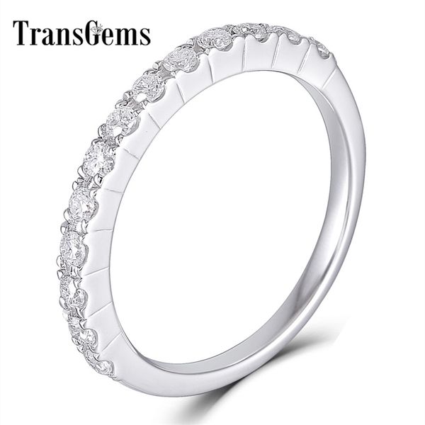 transgems 14k 585 white gold 0.48ctw 1.7mm moissanite half eternity wedding band stackable band for women y200620, Slivery;golden
transgems 14k 585 white gold 0.48ctw 1.7mm moissanite half eternity wedding band stackable band for women y200620, Slivery;golden