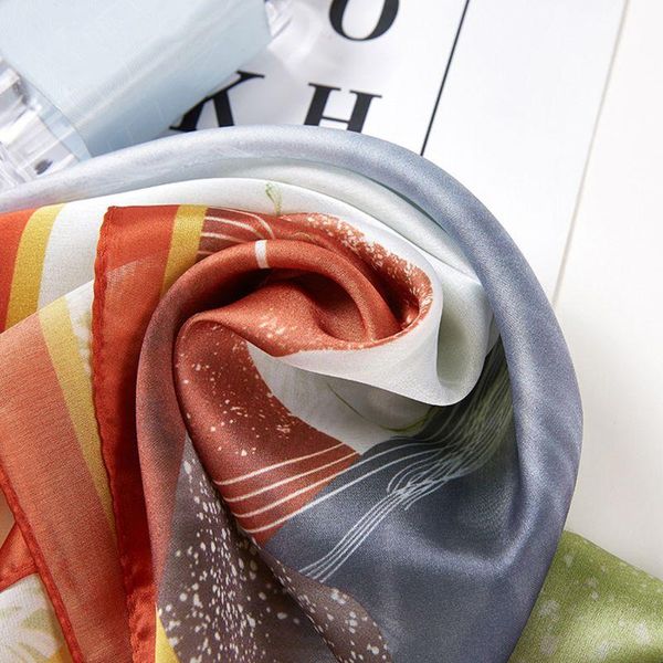 scarves ladies imitation silk small square scarf floral mountain neckerchief headband x7xc, Blue;gray
scarves ladies imitation silk small square scarf floral mountain neckerchief headband x7xc, Blue;gray