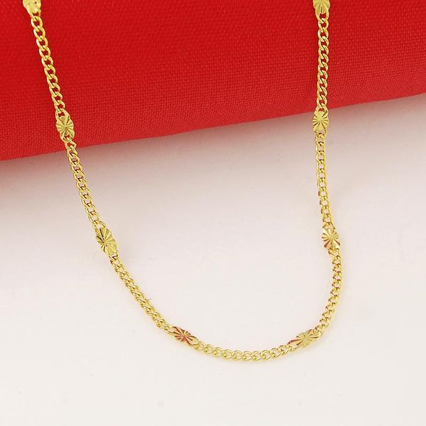 chains 24k gold filled solid necklace link necklaces female accessories fashion jewelry 2021, Silver
chains 24k gold filled solid necklace link necklaces female accessories fashion jewelry 2021, Silver