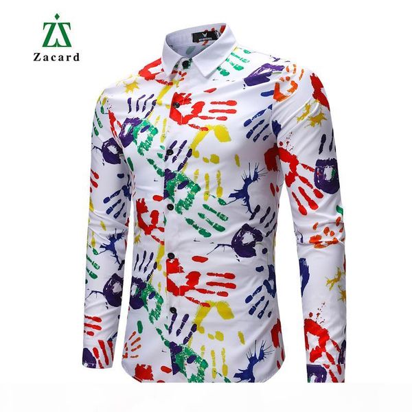 zacard 2018 men long sleeve shirt turn-down collar men printing shirt hip hip slim fit fashion asian size 2 colors, White;black
zacard 2018 men long sleeve shirt turn-down collar men printing shirt hip hip slim fit fashion asian size 2 colors, White;black