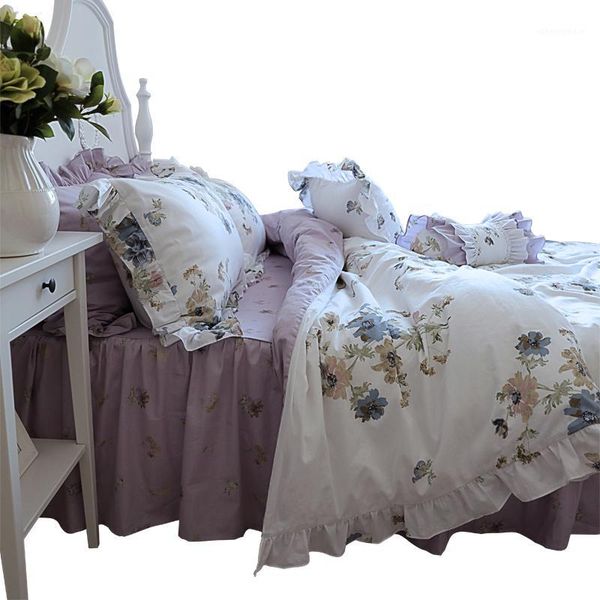 korean-style four seasons princess european garden ruffles cotton bedding cotton four-piece of bed skirt1
korean-style four seasons princess european garden ruffles cotton bedding cotton four-piece of bed skirt1