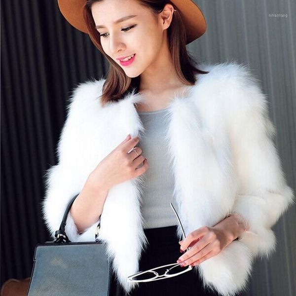 women's fur & faux solid o-neck short style women coat long sleeve warm winter jacket elegant outerwear casual coat1, Black
women's fur & faux solid o-neck short style women coat long sleeve warm winter jacket elegant outerwear casual coat1, Black
