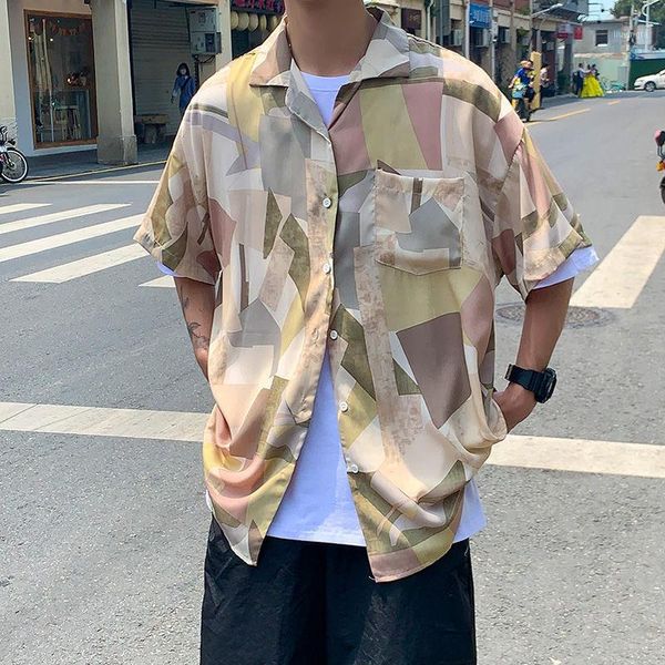 2020 summer new youth popular male loose color matching personality printed short-sleeved shirt fashion casual shirt jacket1, White;black
2020 summer new youth popular male loose color matching personality printed short-sleeved shirt fashion casual shirt jacket1, White;black
