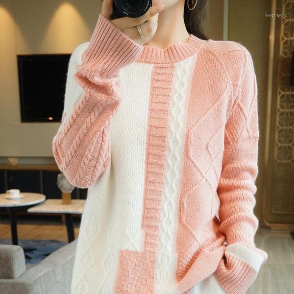 beliarst 100% pure wool sweater new thick o-neck cashmere sweater women pullover loose large size striped1, White;black
beliarst 100% pure wool sweater new thick o-neck cashmere sweater women pullover loose large size striped1, White;black