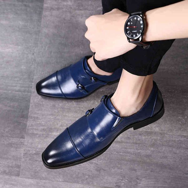 strap double monk shoes men business leather pointed italian oxford for fashion chaussure classique homme herenschoenen, Black
strap double monk shoes men business leather pointed italian oxford for fashion chaussure classique homme herenschoenen, Black