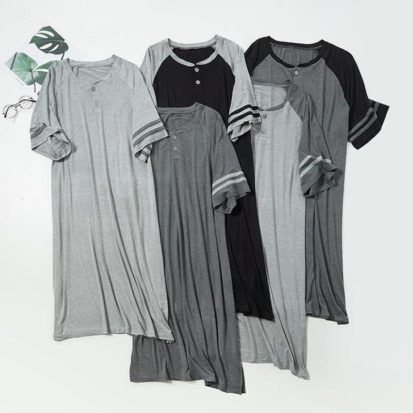 sleepwear men modal nightgown nightwear oversize 3xl kimono gown casual intimate lingerie home clothes soft homewear bathrobe, Black;brown
sleepwear men modal nightgown nightwear oversize 3xl kimono gown casual intimate lingerie home clothes soft homewear bathrobe, Black;brown