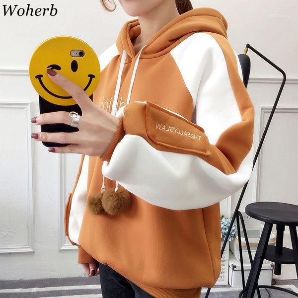 woherb new arrival sweatshirt letter long sleeve hooded hoodies casual loose autumn winter clothes korean fashion 910801, Black
woherb new arrival sweatshirt letter long sleeve hooded hoodies casual loose autumn winter clothes korean fashion 910801, Black