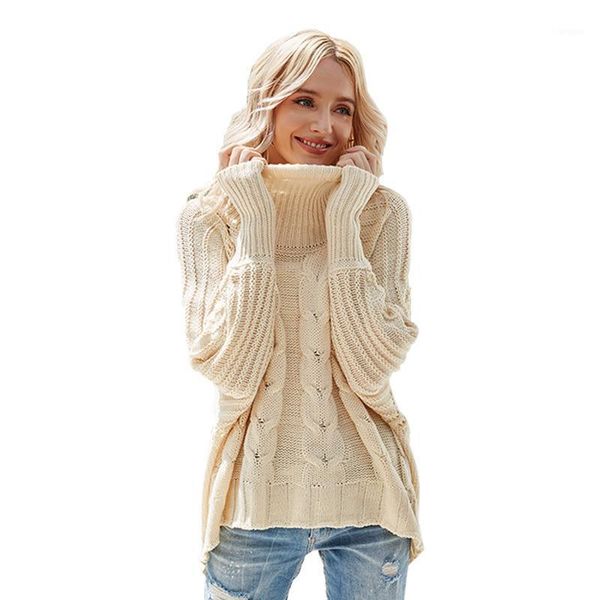 solid color loose sweater women knitted turtleneck sweater oversized batwing sleeve pullover autumn casual knitwear1, White;black
solid color loose sweater women knitted turtleneck sweater oversized batwing sleeve pullover autumn casual knitwear1, White;black