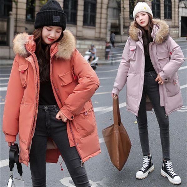 mid-length padded jacket women 2021 winter fashion new high-quality loose fur collar hooded thick warm coat trend 2291, Black
mid-length padded jacket women 2021 winter fashion new high-quality loose fur collar hooded thick warm coat trend 2291, Black