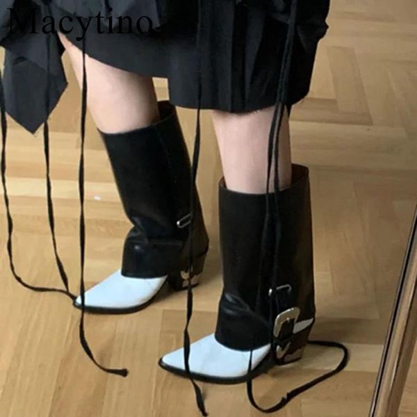 boots est knee low-heeled chunky trousers trendy women's nightclub stage catwalk 2021 buckle bota mujer, Black
boots est knee low-heeled chunky trousers trendy women's nightclub stage catwalk 2021 buckle bota mujer, Black