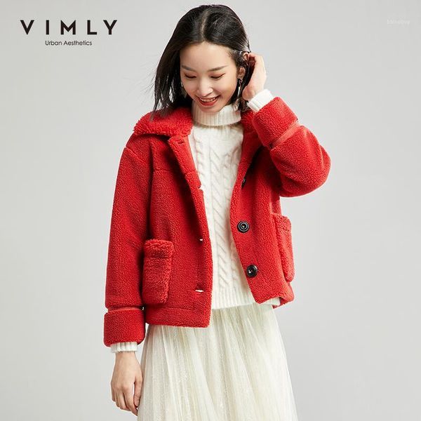 vimly faux fur jacket for women vintage turn down collar solid single breasted pockets overcoat female thick short jacket 301921, Black
vimly faux fur jacket for women vintage turn down collar solid single breasted pockets overcoat female thick short jacket 301921, Black