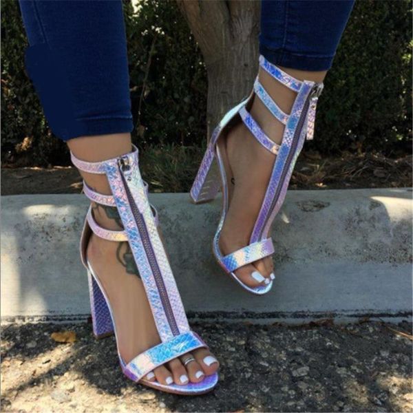 european american women fashion zipper sandals comfortable casual shoes snake pattern women sandals female super hight heel, Black
european american women fashion zipper sandals comfortable casual shoes snake pattern women sandals female super hight heel, Black