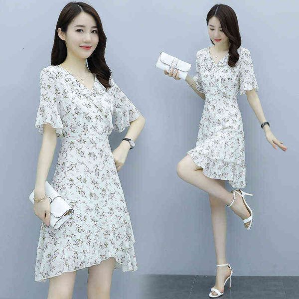 casual dresses summer floral small summer women's dress slim and frh chiffon skirt, Black;gray
casual dresses summer floral small summer women's dress slim and frh chiffon skirt, Black;gray