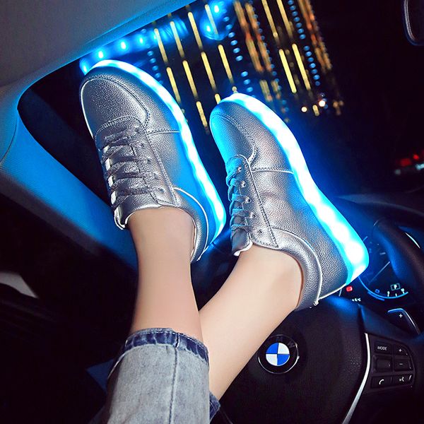 shoes glowing 7ipupas led matte light silver for gold boy&girl neon casual disco luminous sneakers lace up eur 30-44, Black;red
shoes glowing 7ipupas led matte light silver for gold boy&girl neon casual disco luminous sneakers lace up eur 30-44, Black;red