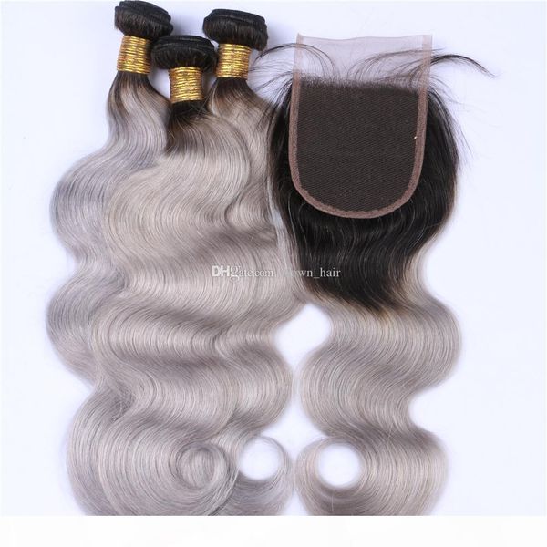 brazilian virgin body wave hair weaves withclosure dark roots 1b grey human hair 3 bundles with lace closure, Black
brazilian virgin body wave hair weaves withclosure dark roots 1b grey human hair 3 bundles with lace closure, Black