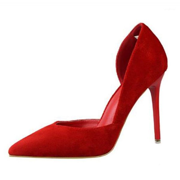 high heel women's shoes suede shallow mouth pointed side hollow women's shoes fine heel banquet ds-3168-61, Black
high heel women's shoes suede shallow mouth pointed side hollow women's shoes fine heel banquet ds-3168-61, Black