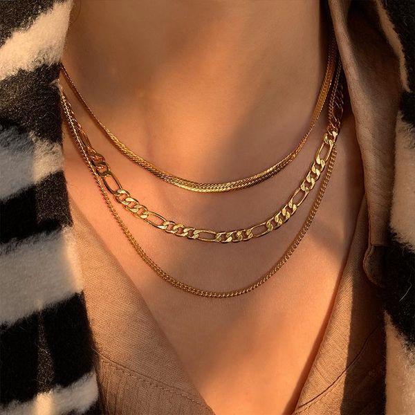 hiphop multi chains chokers necklaces for women punk jewelry metal snake chain statement necklace colliers rock bijoux 2020, Silver
hiphop multi chains chokers necklaces for women punk jewelry metal snake chain statement necklace colliers rock bijoux 2020, Silver